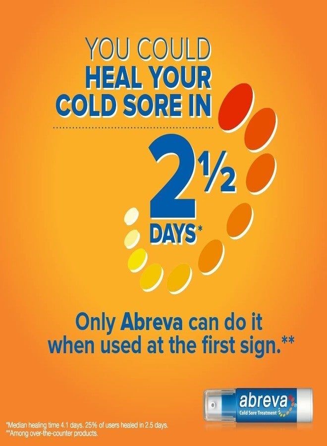 Abreva Cold Sore Med Size .07 Abreva Cold Sore Treatment Cream - Image 2